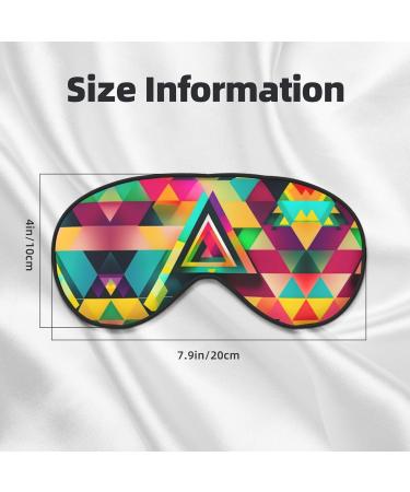 Buy SSIMOO Colorful Triangle Pattern Double-Sided Eye Mask - Soft Light Blocking for Quality Sleep - International Shipping Available - Buy Online on GoSupps.com