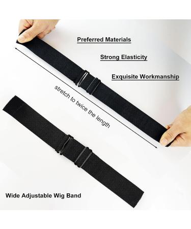 PIESOYRI 5PCS Adjustable Elastic Bands for Wigs - 1.4 x 14 Inches - Wide Elastic Bands for Edges - Wig Straps for Wig Making - Size 3.5 CM - Buy Online on GoSupps.com