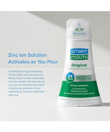 SmartMouth Activated Dry Mouth Clinical DDS & Original Mouthwash Mint 16 fl oz - Dual Pack - Buy Online on GoSupps.com