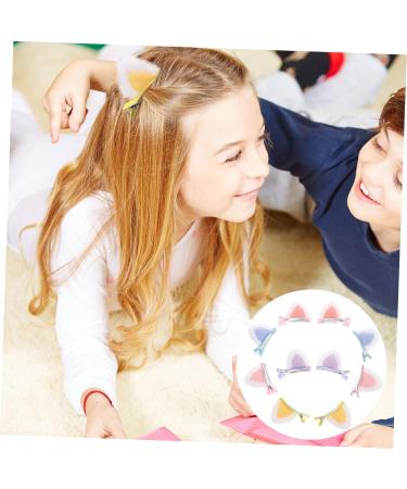 minkissy 25 Pairs Children's Hairpin Hair Clips for Kids Childrens Barrettes Cat Ear Hair Clips Plush Hair Accessories Kids Headbands Bunny Headband Fox Ear Hair Band Girls Hair Halloween - Buy Online on GoSupps.com