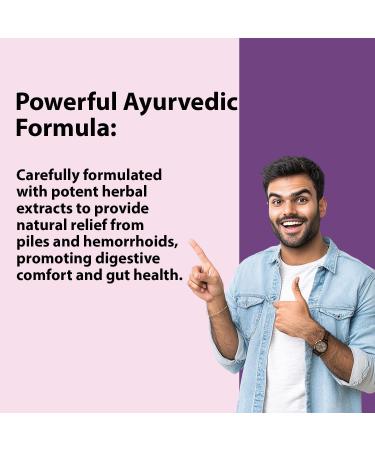 PyloEase Hemorrhoid Relief | Natural Support for Discomfort | Promotes Comfort & Healing | 60 Vegetarian Capsules (120 Pack of 2) Pack of 2 120 - Buy Online on GoSupps.com