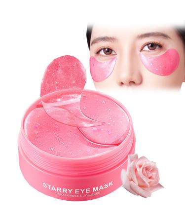 Rose Collagen Under Eye Mask - Anti-aging Eye Patches for Dark Circle - Collagen Under Eye Gel Patches - Hydrating Eye Care Products - Reduce Fine Lines Under Eyes