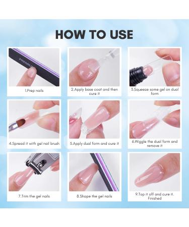 Makartt Poly Nail Gel - Blue Giltter 50ML Gel Builder for Shiny-Looking Nail Strengthener 3D Diy Hard Gel Manicures Nail Art At Home-Frozen Bluebell - Buy Online on GoSupps.com