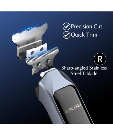 Barberboss Grooming Kit for Men: Hair and Beard Trimmer with 4 Guide Combs Cordless Men s Hair Clippers Comprehensive Haircut Set for Men - Buy Online on GoSupps.com
