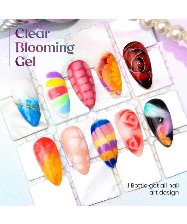 Buy MIZHSE Blooming Gel Nail Polish - Clear Soak Off UV LED Gel for Nail Art 10mL | International Shipping - Buy Online on GoSupps.com