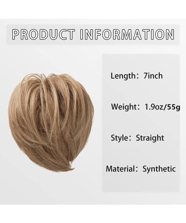 Hair Chignon 1 Piece Ball Head Wig Ring Natural Fluffy Long Beard Curly Hair Ring Ponytail Braid Hair Extension Hair Wig Bag Bun Messy Bun Hair Piece (Color : Black brown) - Buy Online on GoSupps.com