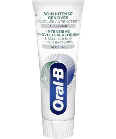 Oral-B Intense Gum Care Toothpaste and Antibacterial Shield Reduces Plaque Whitening Pack 12x75ml - Buy Online on GoSupps.com