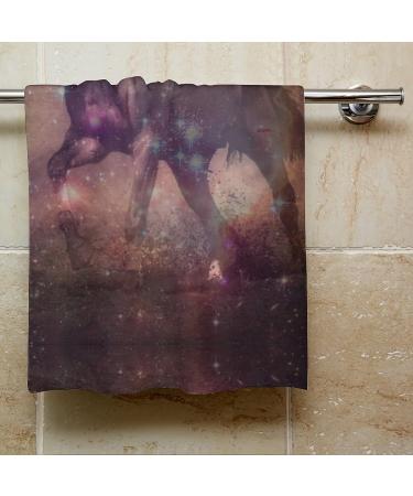 Racing Horse Galaxy Face Towel - Premium Washcloth for Hotel, Spa, and Bathroom - Buy Online on GoSupps.com