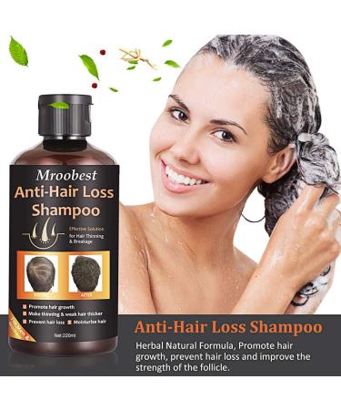 Natural Hair Growth Shampoo for Thicker, Fuller Hair - Organic Hair Loss Treatment - 7.43 Fl Oz - Buy Online on GoSupps.com