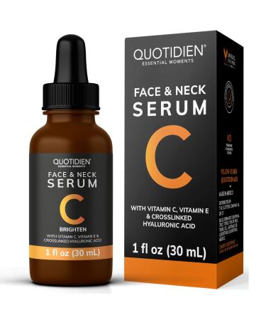 Vitamin C Serum for Face + Hyaluronic Acid + Vitamin E | Brightening Serum | 95% Natural Ingredients | Ultra-Light  Non-greasy & Super Loved | Serum Vitamina C para la cara | Ideal For All Skin Types