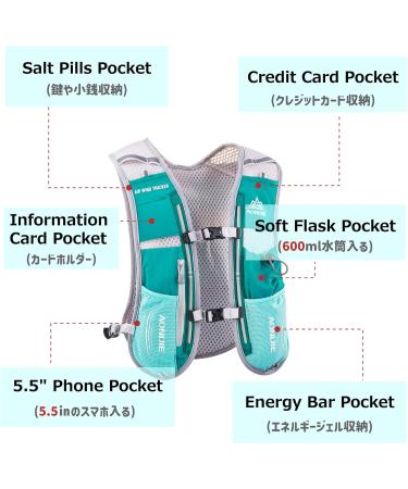 Azarxis 5L Ultra-Light Drinking Bag & Hydration Pack for Running Jogging Hiking - Trail Running Backpack with 500ml Soft Flask (Orange) - Buy Online on GoSupps.com