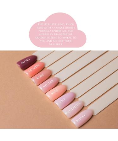 INLAQ 2in1 HEMA-Free Rubber Base Gel UV Rose 6 ml - Nail Polish Base Gel for up to 95% Opacity - Hard Gel Cover Rose - Buy Online on GoSupps.com