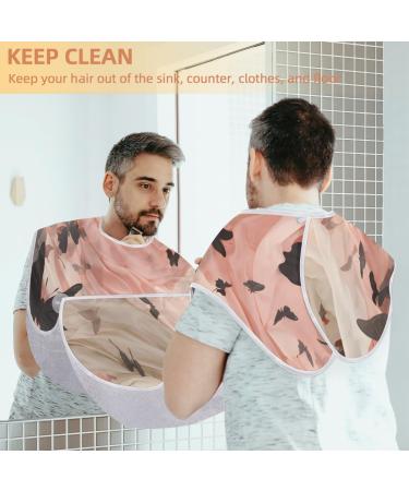 Shop Abstract Patterns Beard Bib Apron | Men's Hair Catcher for Shaving | Perfect Father's Day & Anniversary Gift | Durable with 2 Suction Cups - Buy Online on GoSupps.com