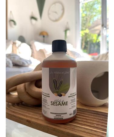 Les Huileries du Sahel Huile de s same pure et naturelle press e froid visage corps cheveux et massage riche en vitamine E et antioxydants usage cosm tique (500 500ml - Buy Online on GoSupps.com