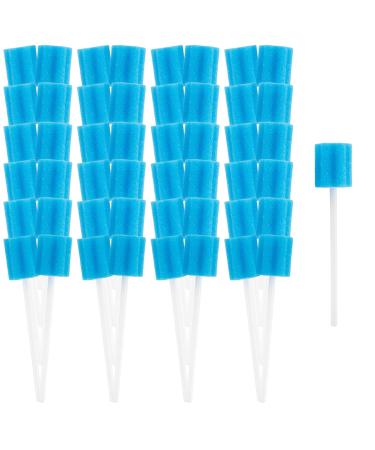 50 Oral Cleaner Swabs Disposable Sponge - Toothettes Mouth Swabs Swabsticks for Elderly Dry Mouth Waterless Toothbrushes on the go Mini Pet Children Sterile Thrush Mouth Treatment