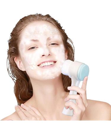 THi 2 in 1 Facial Cleansing Brush Set - Double Sided Manual Face Exfoliator for Deep Cleansing and Skin Care Massage - Gentle Exfoliating Brushes for Face - Buy Online on GoSupps.com