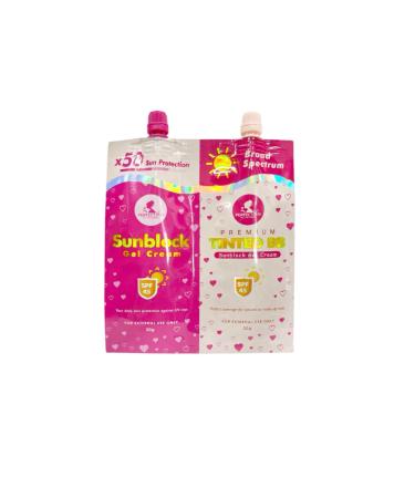 Perfect Skin Sunblock Gel Cream & Premium Tinted BB Sunblock Cream Twinpack