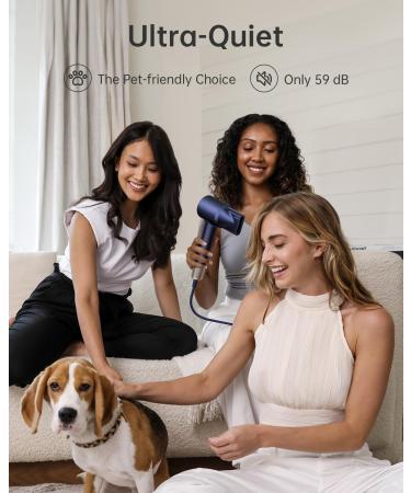 Laifen Hair Dryer with Diffuser for Curly Hair Blow Dryer with 110 000 RPM High-Speed Drying Brushless Motor 200M Ionic Hair Dryer for Travel & Home with Low Noise Thermo Control 2024 Upgraded (Golden Blue) - Buy Online on GoSupps.com