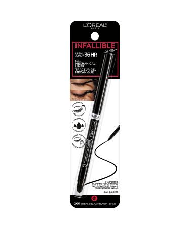 L'Oreal Paris Infallible Grip Gel Eyeliner Pencil - Waterproof, Smudge-Resistant, Intense Black - 36HR Wear - 1 Kit - Buy Online on GoSupps.com