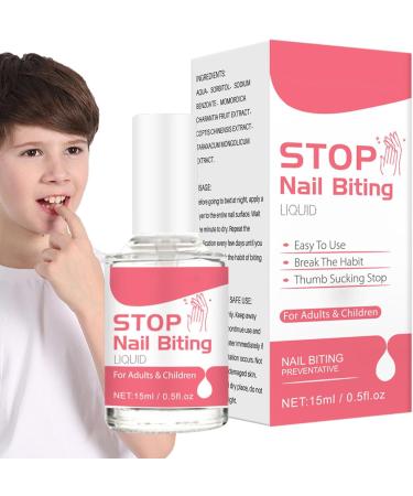 Nail Bite Stopper - Stop Nail Biting Polish | Anti Biting Nail Polish | Nail Biting Deterent | Anti Biting Nail Polish | Multi-Purpose Liquid To Stop Nail Biting | Stop Thumb Sucking Polish For Kids - Buy Online on GoSupps.com