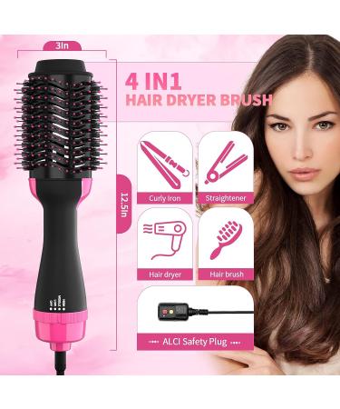 Foalom 4-in-1 Hair Dryer Brush & Styler Volumizer - 12.5IN, Hair Straightener & Blow Dryer - All Hair Types - Buy Online on GoSupps.com
