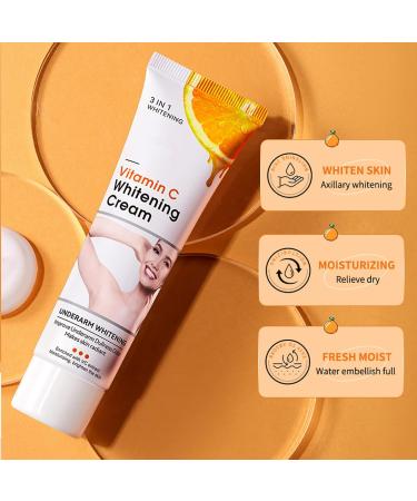 Instant Underarm Whitening Cream Armpit Whitening Cream Legs Bleaching Cream for Underarm Underarm Skin Lightening Cream Armpit Whitening Cream Underarm Lightening Cream Whitens Nourishes Skin 50g - Buy Online on GoSupps.com
