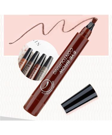 Buy Waterproof Microblading Eyebrow Pencil - Dark Brown (02#) | Precision Micro-Fork Tip for Flawless Brows | International Shipping Available - Buy Online on GoSupps.com