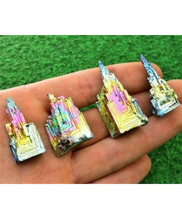 Home 1pcs Natural Bismuth Tower Metal Pyramid Stones Gemstone Reiki Stone Collection Home Decor Crystals Full of Texture (Size : 10-20g) - Buy Online on GoSupps.com