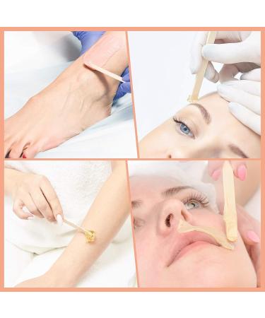 250 Piece Muslin Wax Strips and Sticks Kit for Hair Removal - Includes 100 Epilating Strips and 150 Wooden Applicator Sticks - Buy Online on GoSupps.com