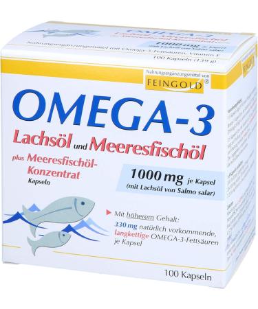 Omega 3 Salmon Oil & Marine Fish Oil Capsules | Premium Quality Dietary Supplement for Heart & Joint Health - Buy Online on GoSupps.com