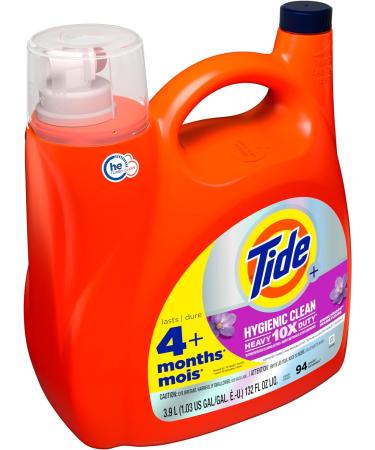 Tide Hygienic Clean Heavy 10x Duty Liquid Laundry Detergent Spring Meadow 3.9 L 94 Loads - Buy Online on GoSupps.com