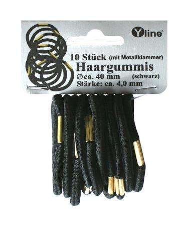 10 hair ties black 40mm with clip thick hair ties hair accessories hair ties 2865