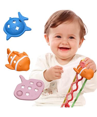 Baby Silicone Teething Ring | BPA-Free Dental Aid & Gripping Toy for 3+ Months | Soothes Gums & Promotes Motor Skills - Buy Online on GoSupps.com