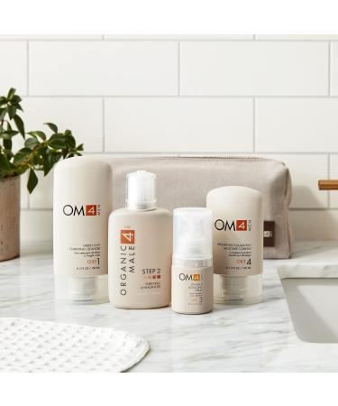 OM4 Oily Collection: 4-Step RegiMEN for Men - Cleanser Toner Serum & Moisturizer with Travel Bag | Shop Internationally - Buy Online on GoSupps.com