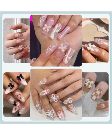 Shop Lilbitty 500 Pieces 3D Nail Charms & Pearls Star Heart Moon & Cute Nail Art Jewels for DIY Decoration - Buy Online on GoSupps.com