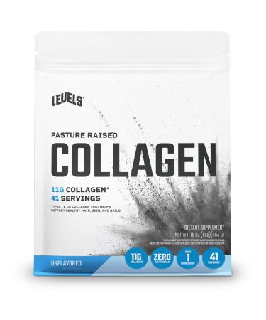 Levels Collagen Peptides No Artificial Ingredients 11G of Collagen Unflavored 1LB Unflavored 1 Pound (Pack of 1)