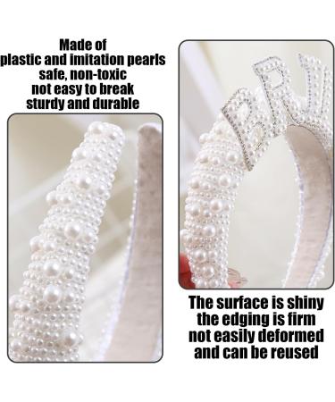 1 Piece Of Bridal Pearl Headband 1 Piece Of Wedding Sunglasses "Bride" Pearl Headband Diamond Headband Bachelorette Party Headband Bridal Crown Headband Wedding Headpiece - Buy Online on GoSupps.com
