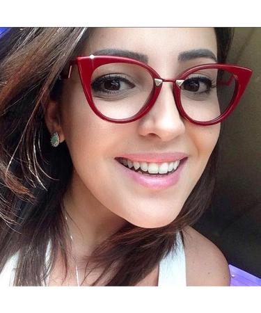 Shop KDOQ Stylish Anti-Blue Light Cat-Eye Reading Glasses | TR90 Frame Trendy Design Lightweight & Durable - Buy Online on GoSupps.com