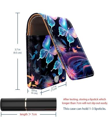 Buy Travel Lipstick Organizer Case | Portable Makeup Bag with Mirror | Butterfly Fantasy Design - Perfect for International Shipping - Buy Online on GoSupps.com