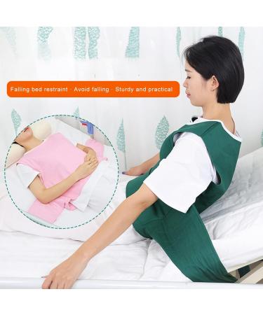 tinysiry Patient Restraint Clothing Bed-Ridden Elderly Collarless Back Buttons Long Bandage Bedridden Top Sweat-Absorbing Patients Bedridden Clothes for Rehabilitation Patients Green XL - Buy Online on GoSupps.com