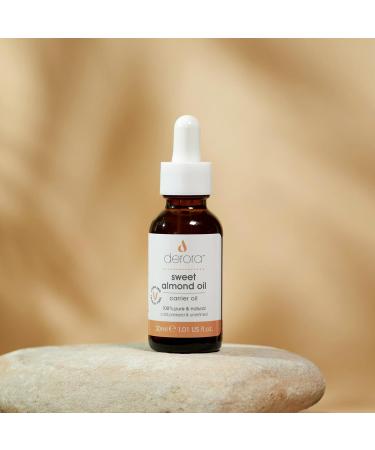 Derora Sweet Almond Oil | Nourishes Skin Hair & Nails | 100% Pure & Natural | Antioxidant & Vitamin A B D & E Rich | For All Skin Types | Vegan & Cruelty Free (30ml) - Buy Online on GoSupps.com