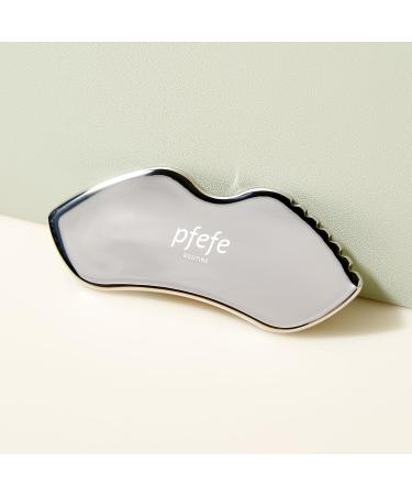 Stainless Steel Gua Sha Tool - Enhance Skin Care for Face Neck & Body | Reduce Puffiness & Sculpt Jawline - Buy Online on GoSupps.com