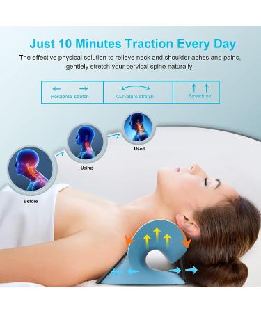 Graphene Heated Neck Stretcher for Pain Relief - Lanieney Neck Cloud Cervical Traction Device for Headache & TMJ Pain Relief - Buy Online on GoSupps.com