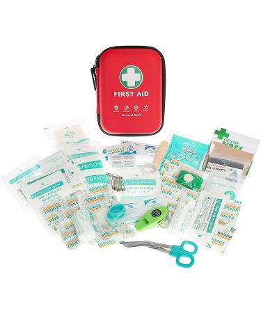 170-Piece First Aid Kit with Hard Case - Includes Eyewash, Instant Cold Pack, Emergency Blanket - for Travel, Home, Office, Camping - Lightweight and Durable (Red) - Buy Online on GoSupps.com