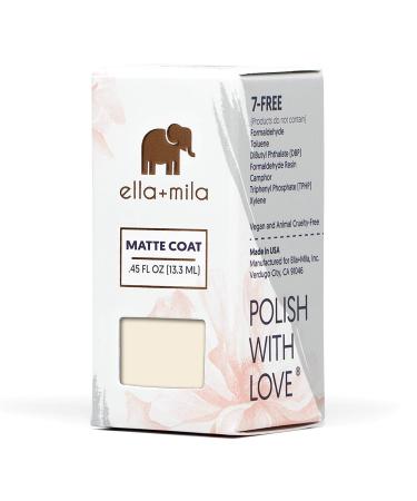 ella mila Matte Top Coat - Nail Care for a Matte-ly in Love Finish - Buy Online on GoSupps.com