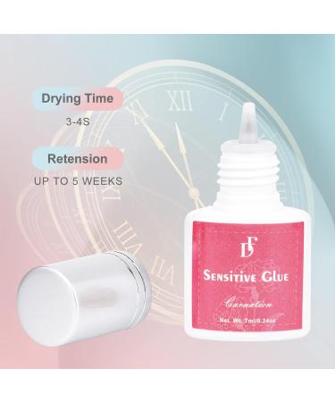 DF touchjoy Sensitive Eyelash Extension Glue No Fume 3-5S Drying Time Waterproof Lash Glue 4-5 Weeks Retention Hypoallergenic Lashes Adhesive Low Irritation Eyelashes Bond - For sensitive eyes - 0.24 Oz - Buy Online on GoSupps.com
