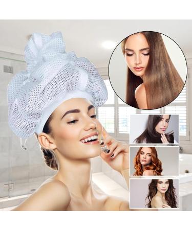 Net Plopping Cap for Curly Hair - Reusable Hood for Drying & Wrapping Hair | Perfect for Women & Girls - Buy Online on GoSupps.com