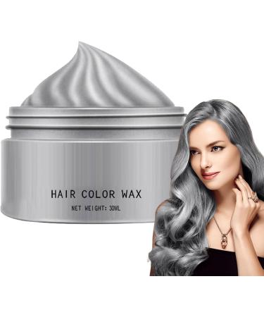 Hair Color Wax 30ml Temporary Color Wax Washable Color Mud Styling Cream for Teenagers Festivals Parties Cosplay Gray F - Buy Online on GoSupps.com