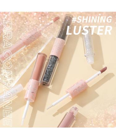 Liquid Glitter Eyeshadow & Double Headed Eyeliner - Waterproof Long Lasting Shimmer for Stunning Eye Looks | #08 - Buy Online on GoSupps.com