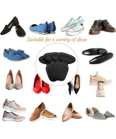Heel Cushion Pads Liner - 2 Pairs Self-Adhesive Shoe Inserts for Men and Women - Black - Buy Online on GoSupps.com
